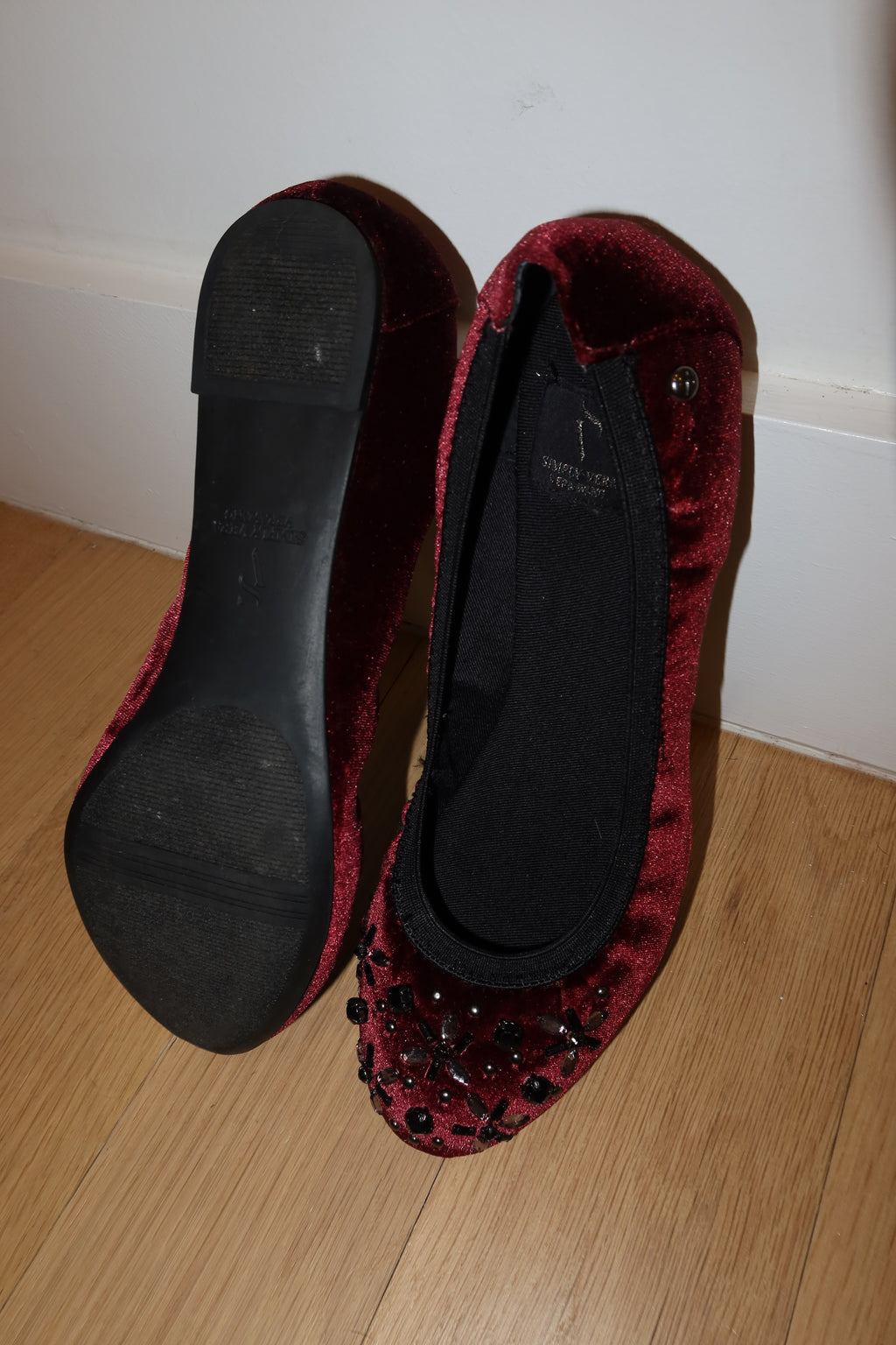 Vintage Vera Wang Bedazzled Ballet Flat - US 8/8.5