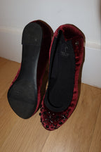 Vintage Vera Wang Bedazzled Ballet Flat - US 8/8.5