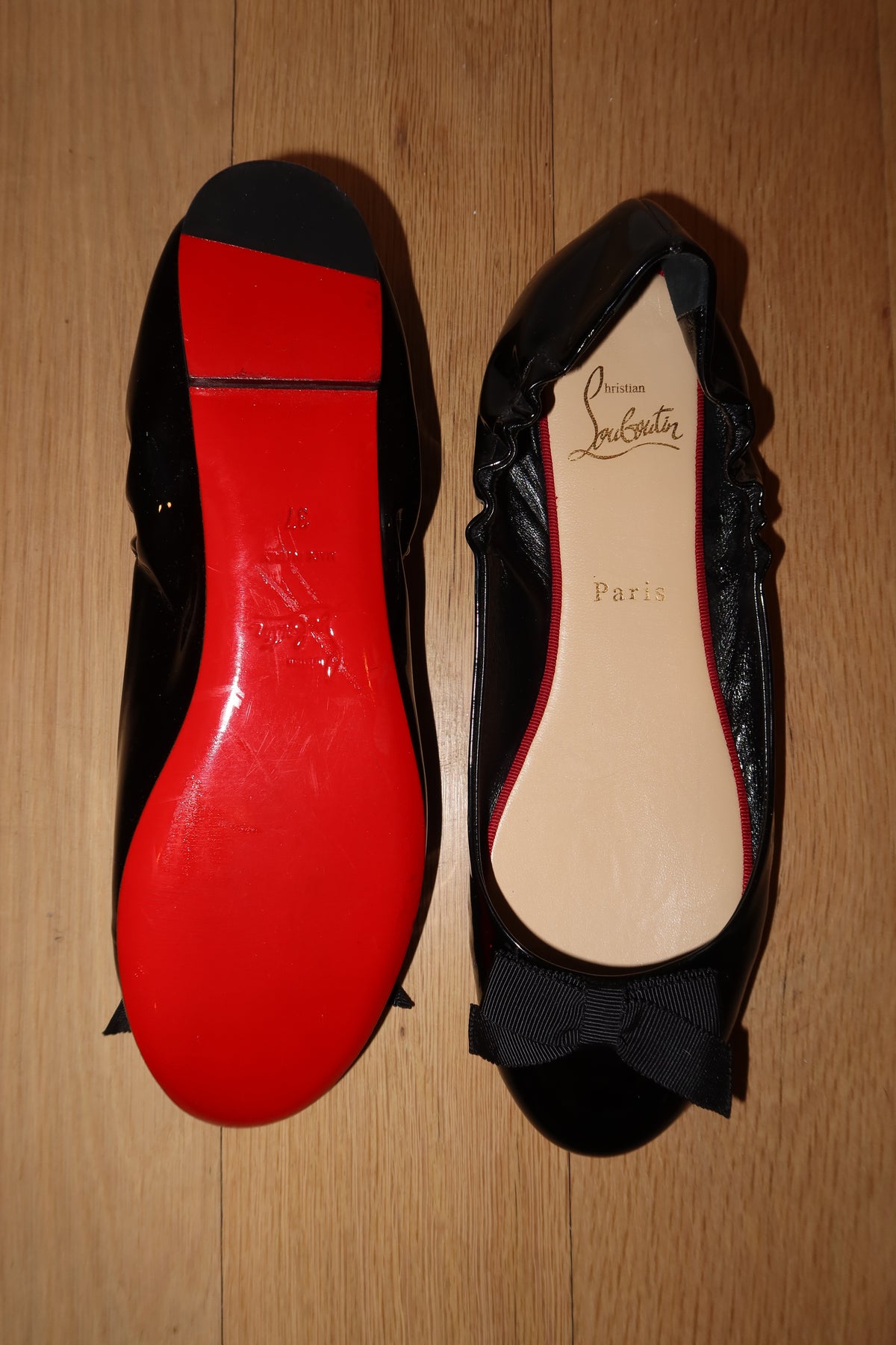 Vintage Louboutin Bow Ballet Flat - EU 37