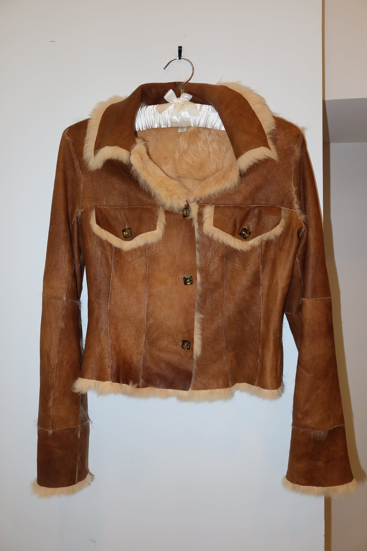 Vintage Caché Suede and Fur Jacket - US S