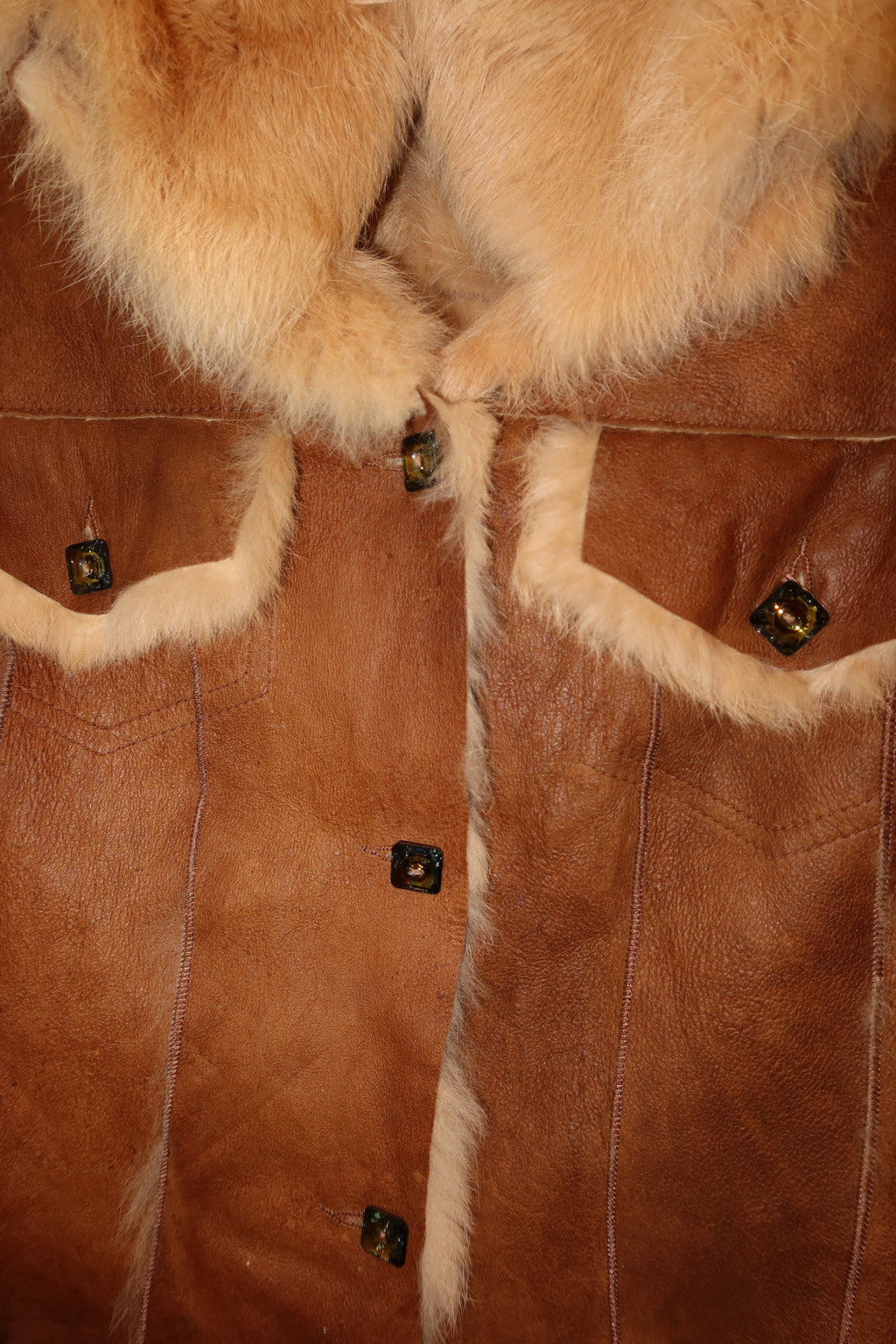 Vintage Caché Suede and Fur Jacket - US S