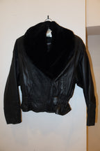 Vintage Wilson Leather and Fur Collar Jacket - US S